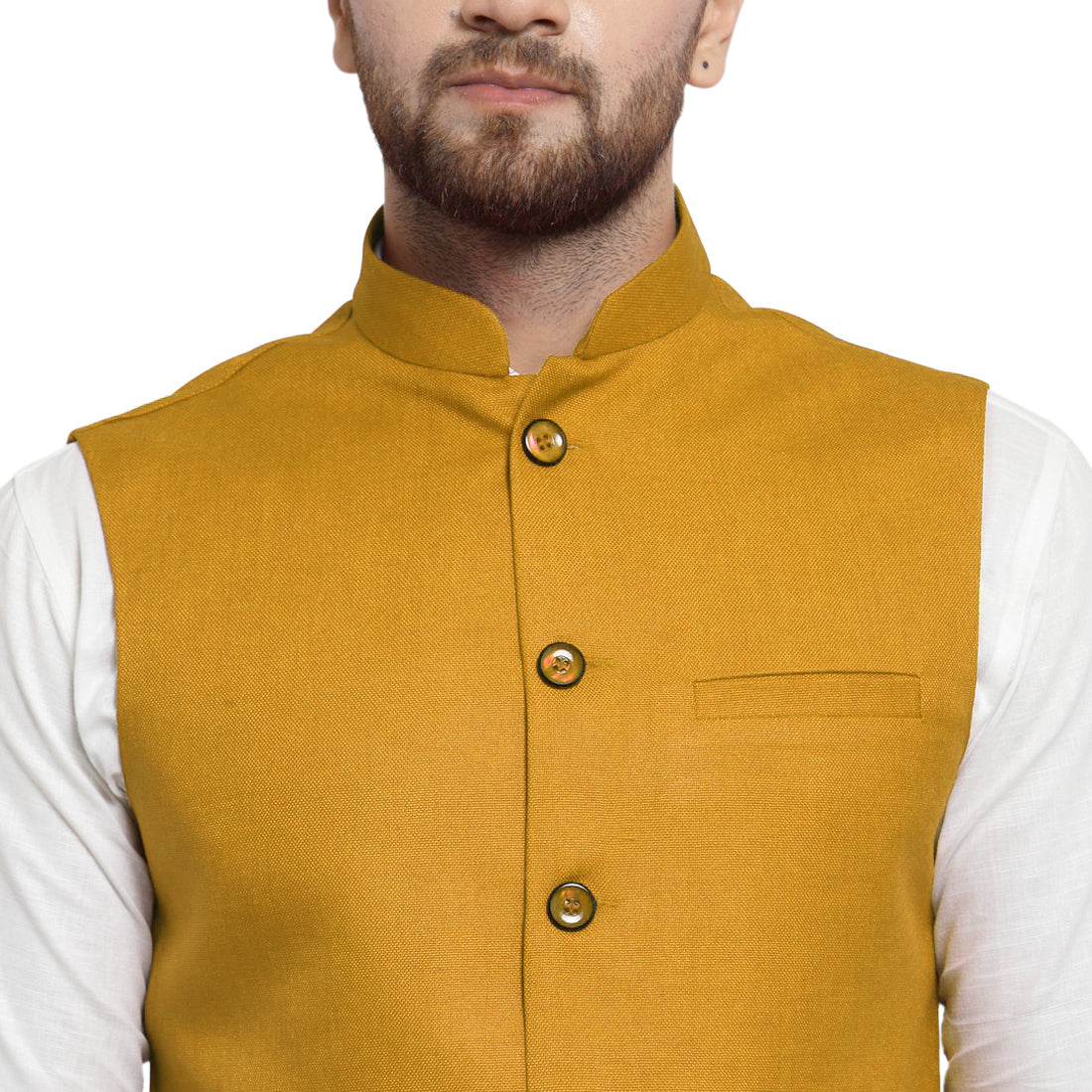Treemoda Bronze Nehru jacket For Men Stylish Latest Design Suitable for Ethnic Wear/Wedding Wear/ Formal Wear/Casual Wear