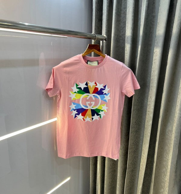 Premium  Metal Logo Print Cotton T-Shirt