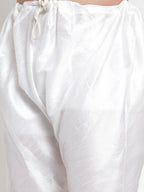 Designer Beige Kurta With Churidar Pajama Set in Linen for men by Treemoda