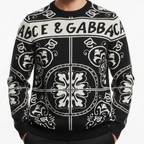 Imported Logo-Print Woolen Pullover