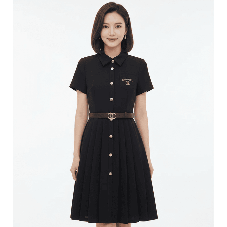 Exclusive & Branded Classic   A-line Collar Dress