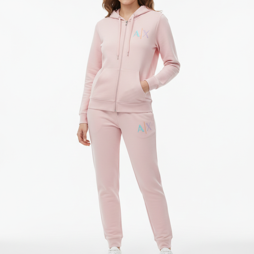 Premium Pink Hoodie & Jogger Set Soft Comfort in a Chic Pastel Tone