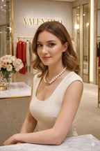 Luxury Pearl Necklace with Gold Designer Clasp  Elegant Statement Jewel