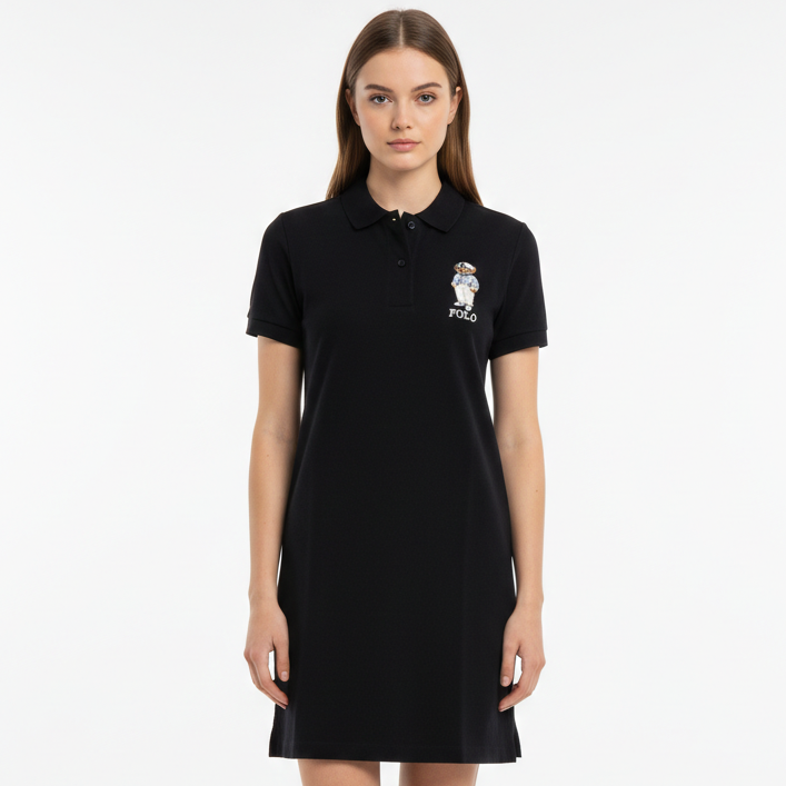 Luxury Brand Embroidery  Bear Women Dress