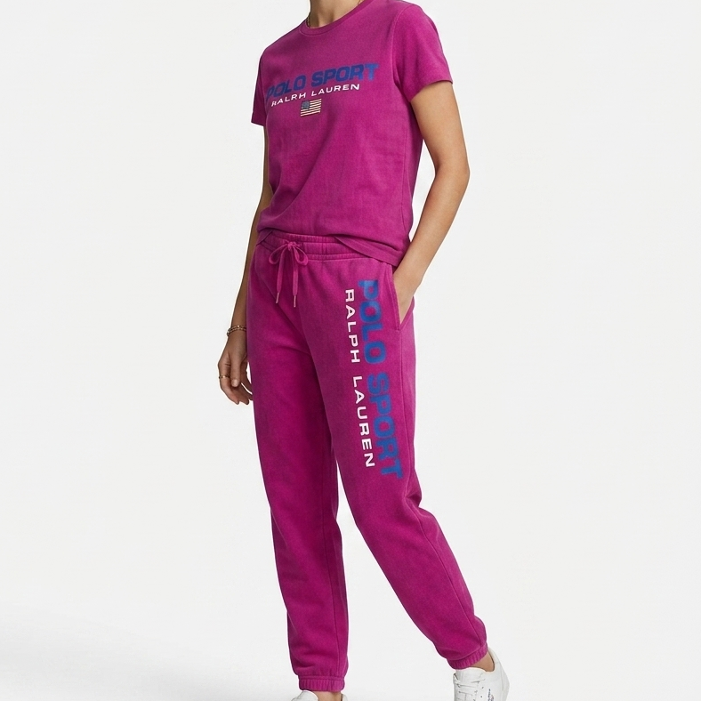 Polo Sport Premium Pink T-Shirt and Track Pants Set