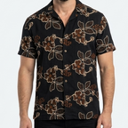 Luxury Thread floral  Short Sleeve Shirt Premium Casual Summer Shirt