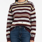 Imported Striped Wool Pullover