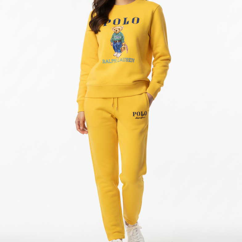 Premium Yellow Tracksuit Set For Women