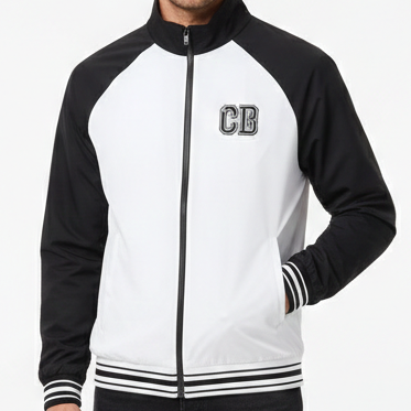 Black & White Premium Zip-Up Jacket