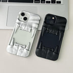3D Skull, Tiger Fangs Silicone Case for iPhone 13, 14, 15 & 16 Series