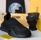 Black Mesh Running Sneakers