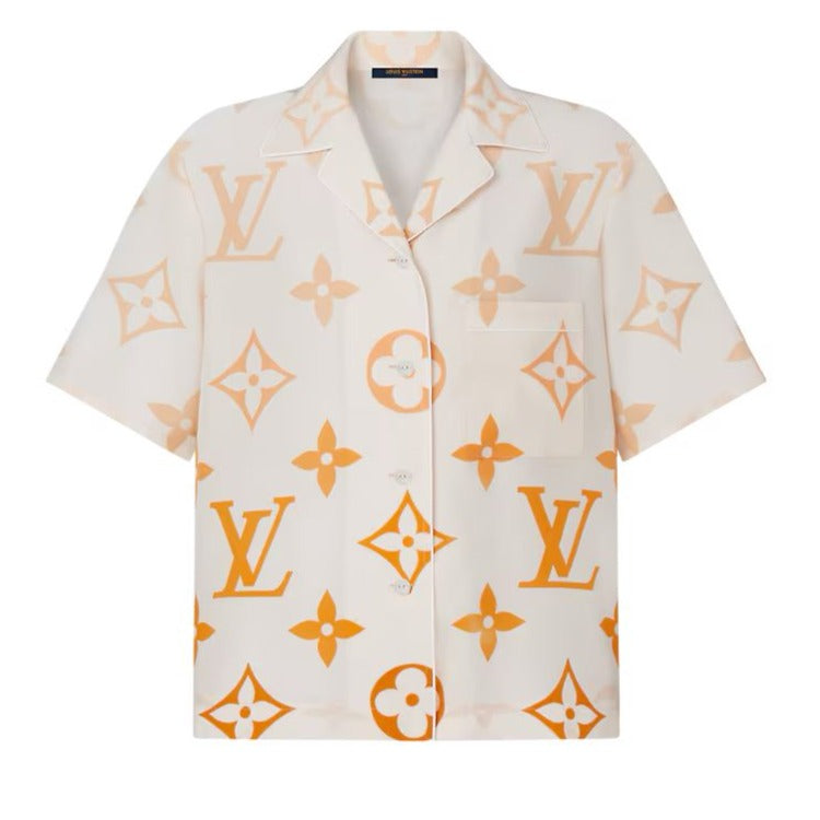 Monogram Ombre Half Sleeve Shirt Fr Women