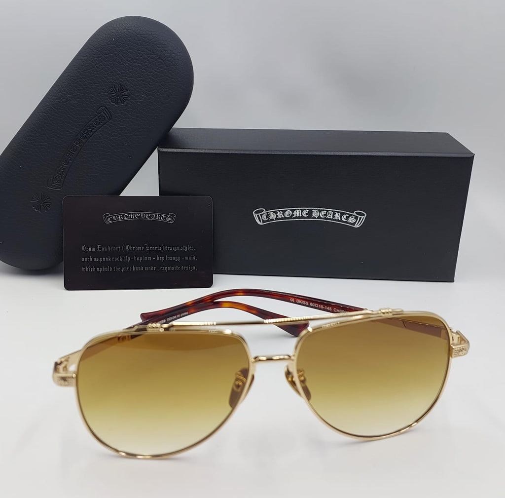 Luxury Pilot-Frame Sunglasses