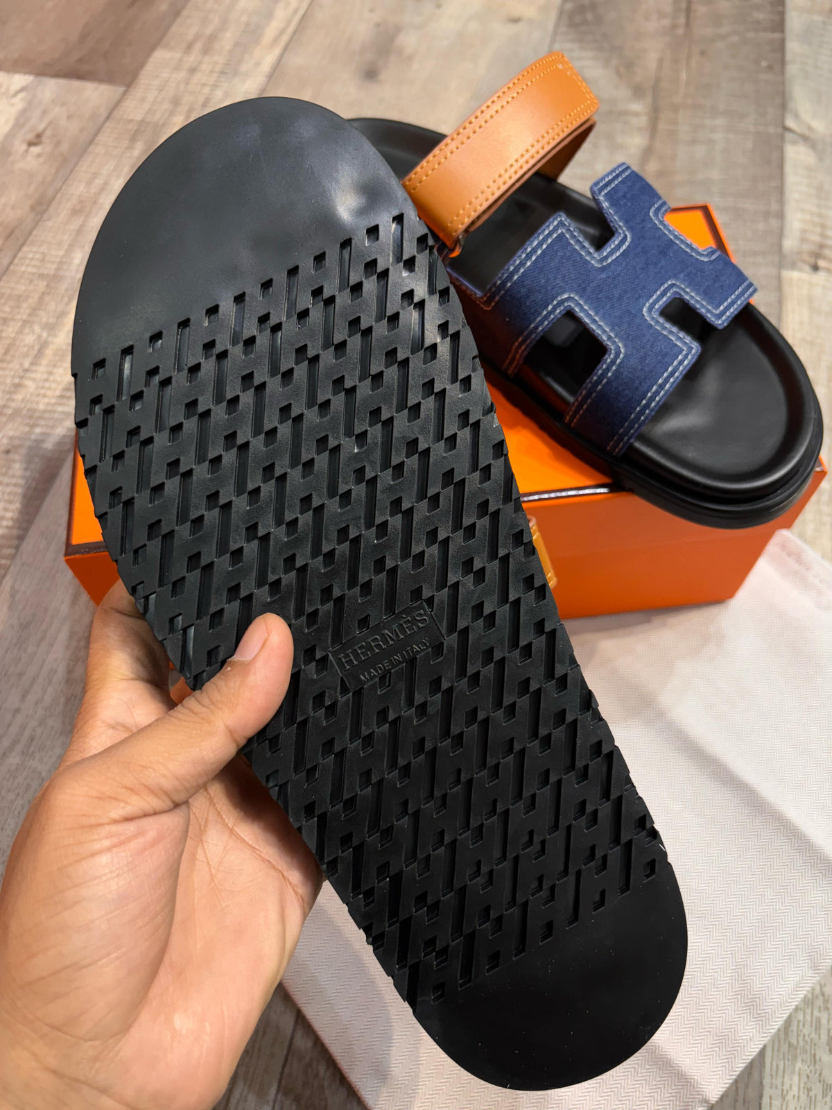 Premium Denim  H Cut Style  Slipper
