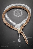 Premium Serpenti Diamond Cut Necklace For