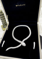 Premium Serpenti Diamond Cut Necklace For