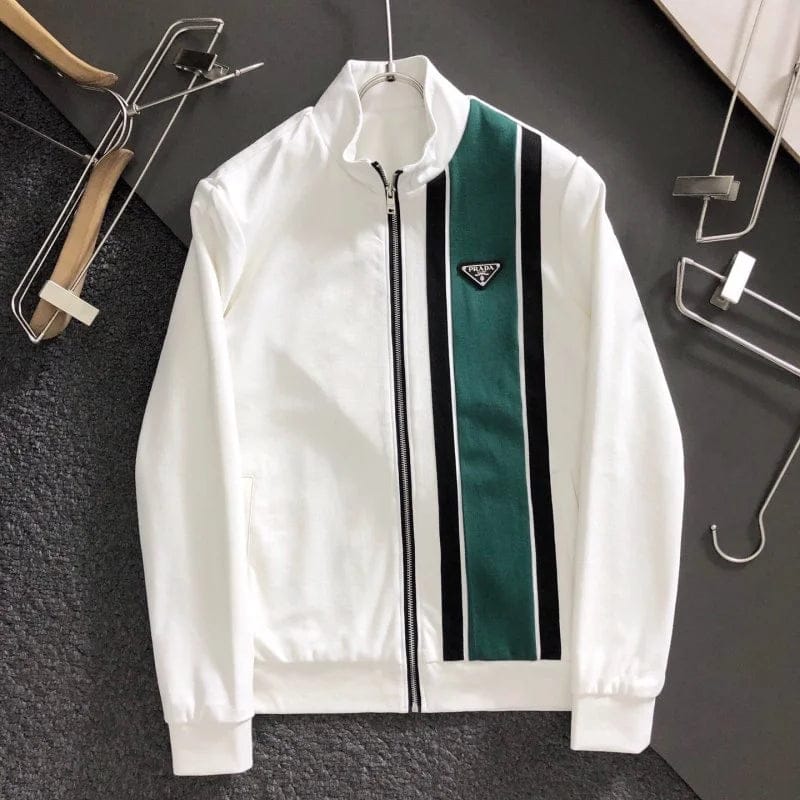 Premium White Tracksuit Set