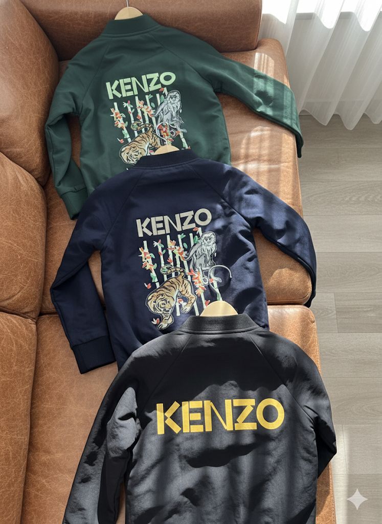 Kids' Embroidered Tiger Bomber Jackets Collection