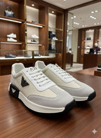 White Premium Runner Sneakers