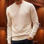 Classic White Premium Knit Pullover