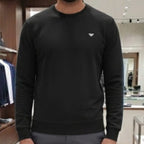 Classic Black Logo Sweatshirt  for Men