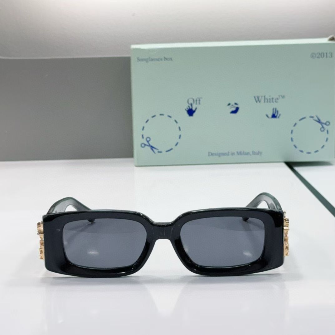 Trendy Rectangle Frame Sunglasses with Stylish Logo Detailing