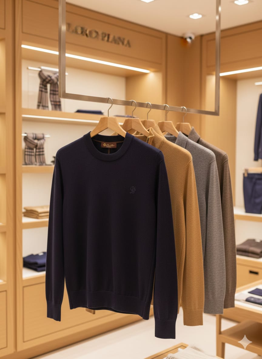 Classic Navy Premium Knit Sweater