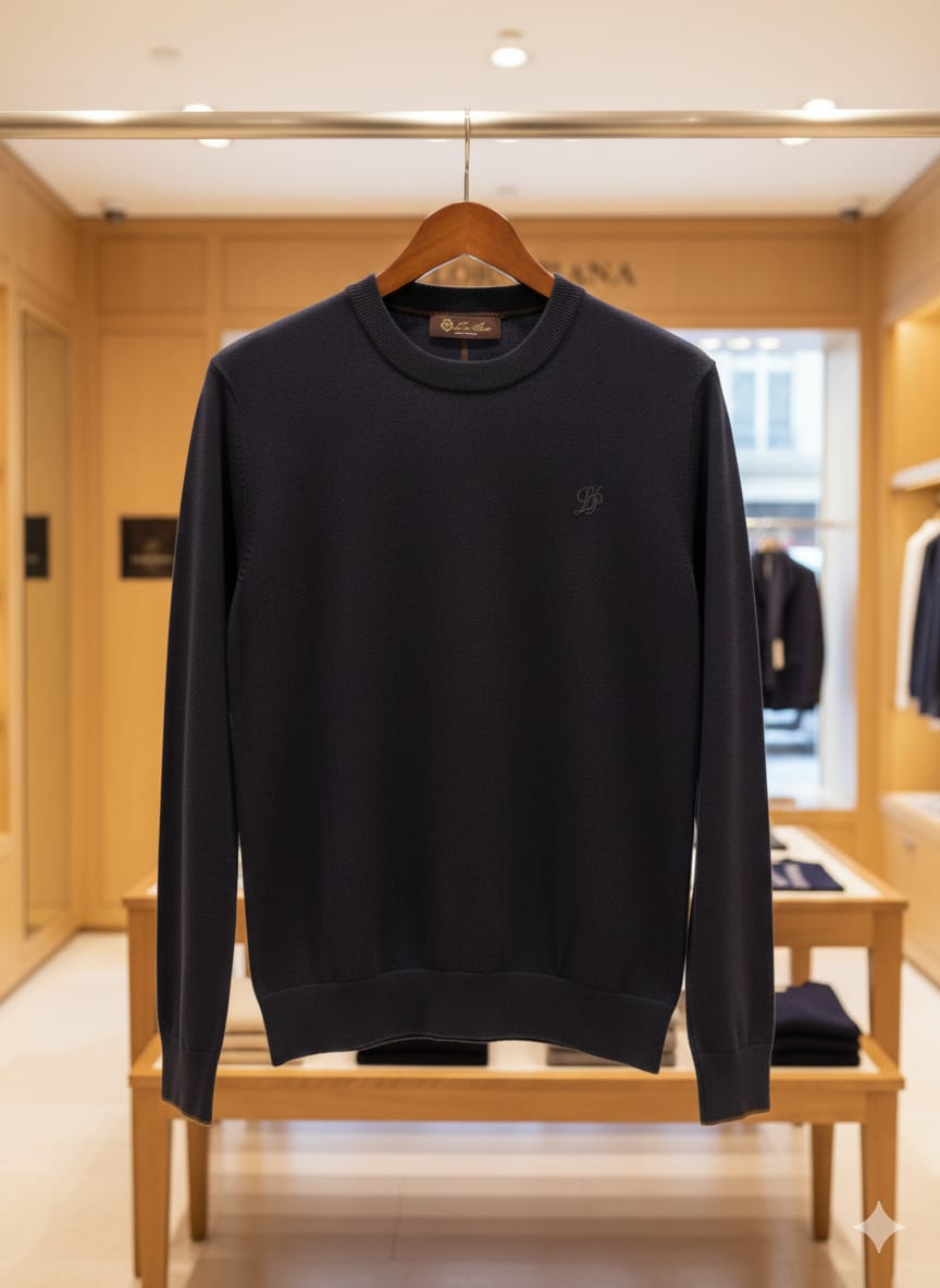 Classic Navy Premium Knit Sweater