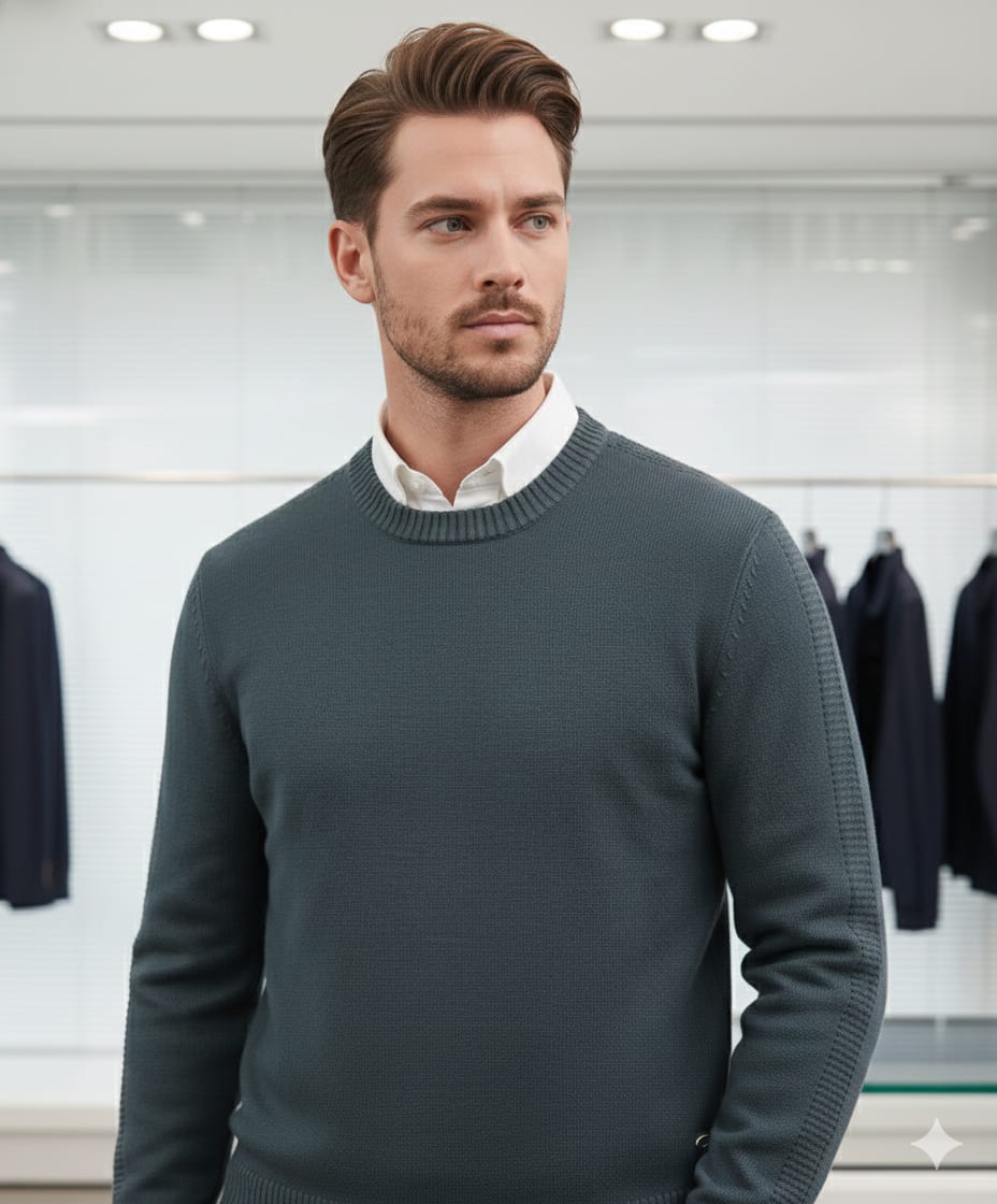 Classic  Crew Neck Pullover Premium Winter Essential