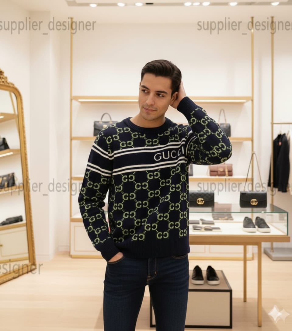 Luxury GG Monogram  Pullover  For Men