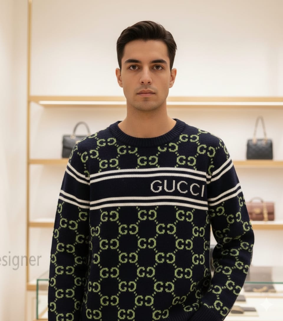 Luxury GG Monogram  Pullover  For Men