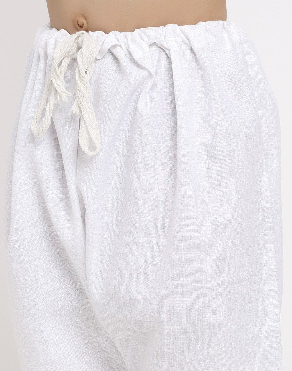 Lucknowi Chikankari Cotton Kurta Pajama Set For Boys/Kids By Treemoda|White| Kurta Pajama Set