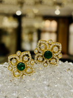 Emerald Bloom Floral Necklace Set