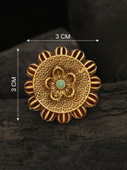 Elegant Vintage Floral Statement Ring for Women