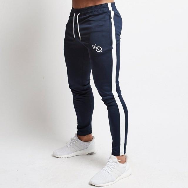 2019 New Men Brand Joggers Sweatpants Gyms Workout Fitness Cotton Trousers Male Casual Fashion Skinny Track Pants - Aurveza