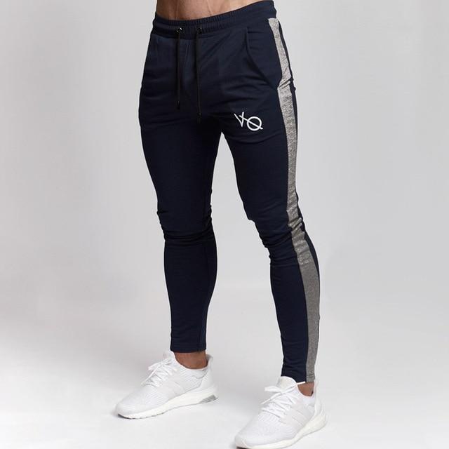 2019 New Men Brand Joggers Sweatpants Gyms Workout Fitness Cotton Trousers Male Casual Fashion Skinny Track Pants - Aurveza