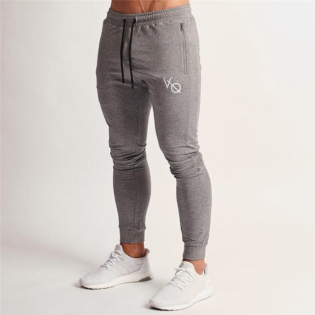 2019 New Men Brand Joggers Sweatpants Gyms Workout Fitness Cotton Trousers Male Casual Fashion Skinny Track Pants - Aurveza