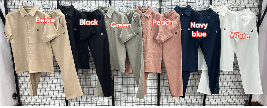 Premium Men’s Co-Ord Set Collection – Stylish Shirt & Pant
