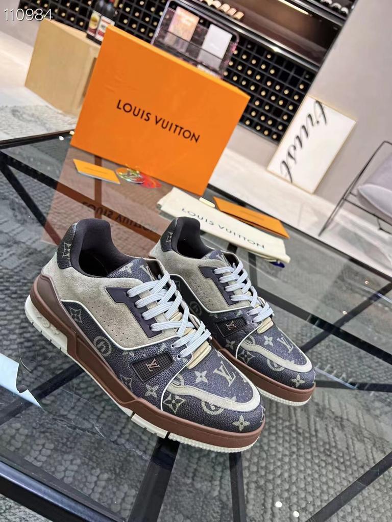 Retro Leather Trainers