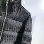 Latest Black Oblique Down Jacket