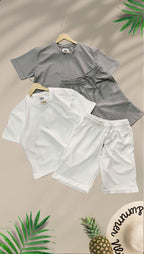 Latest  Solid Regular Fit Shorts and Tee