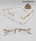 Eyewear Rimless Rectangle Optical Frame for Men