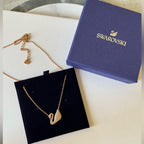 Neck Chain With Swarovski Duck Pendent For Her