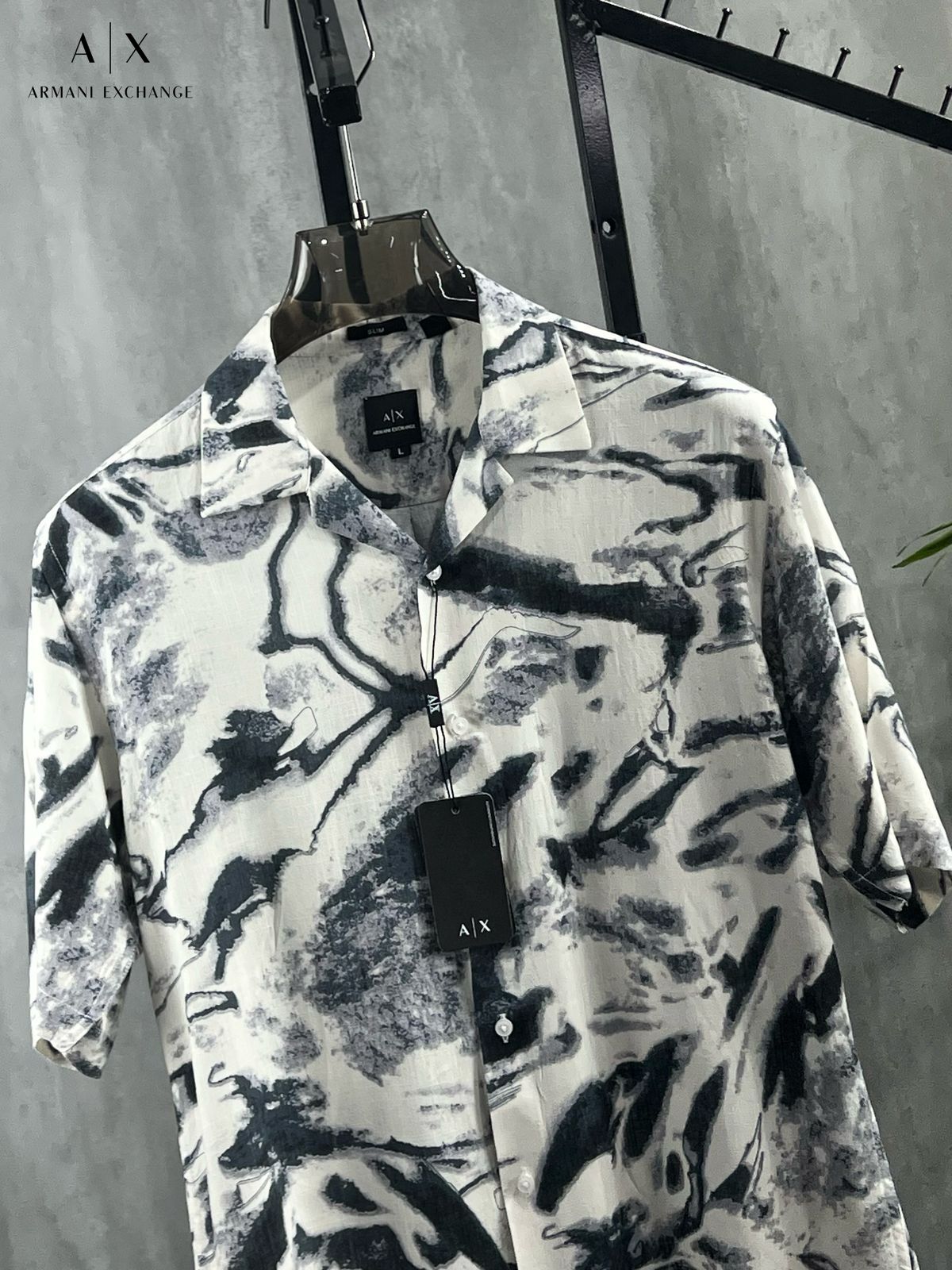 Abstract Print  Half Sleeve Shirt