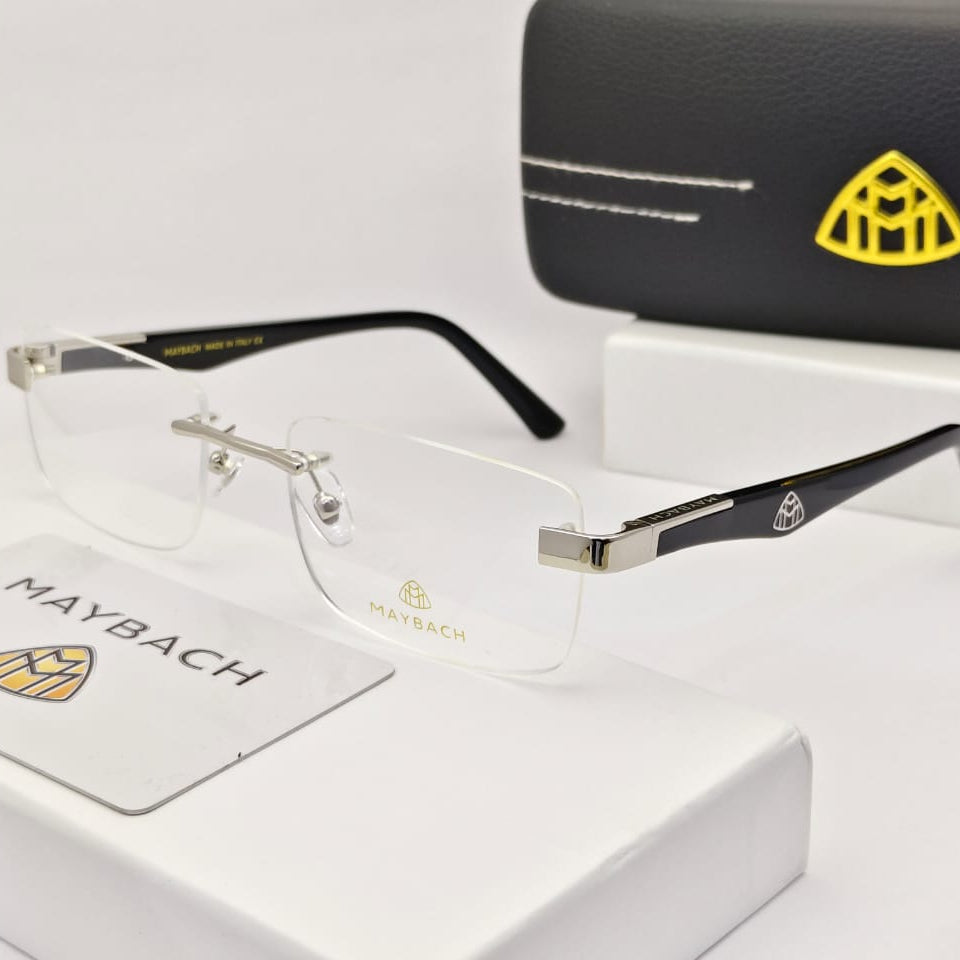 Exclusive Branded Rectangular Shape Rimless  Frame