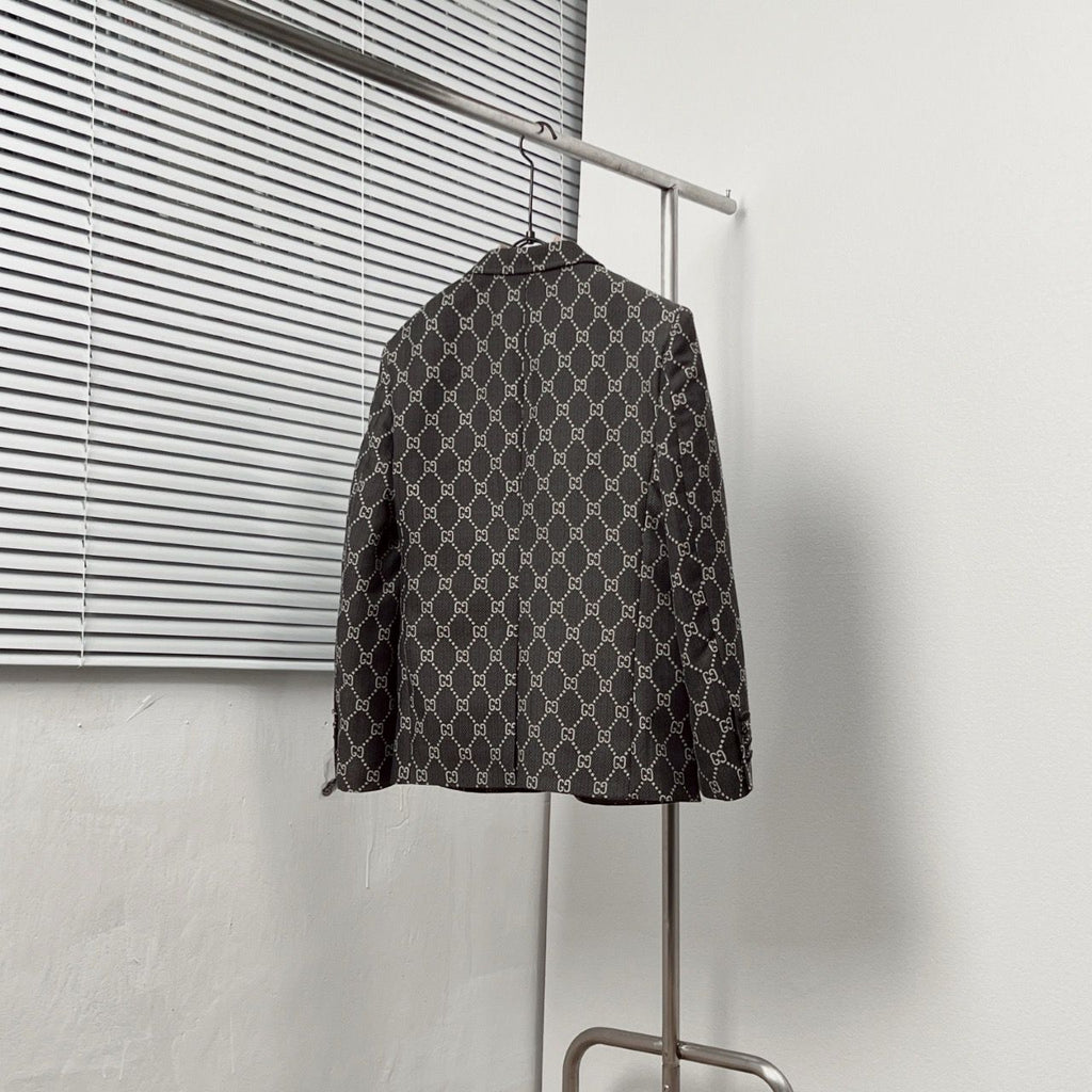 Premium GG Monogram Tailored Blazer
