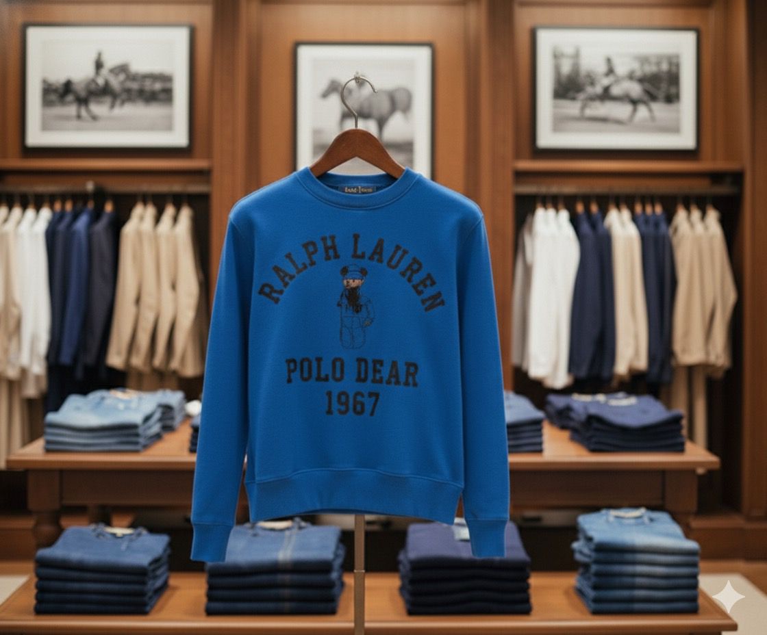Classic Bear Women’s Sweatshirt in Regal Blue