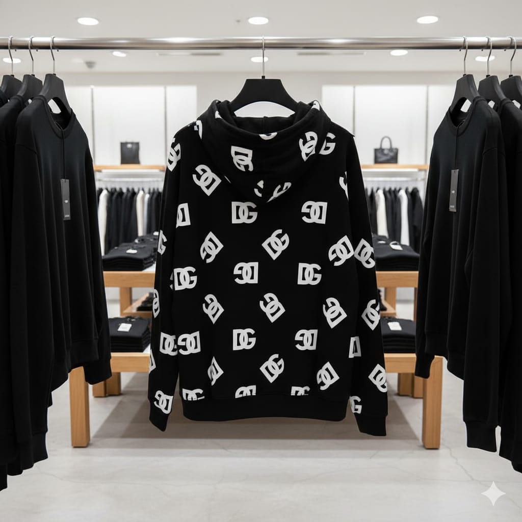 Luxurious Elegant Monogram Storm Hoodie