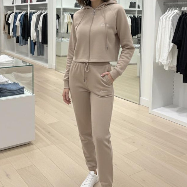 Luxury Stylish Beige Tracksuit for Women