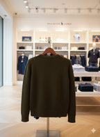 Stylish Teddy Bear Graphic Crew Neck Pullover